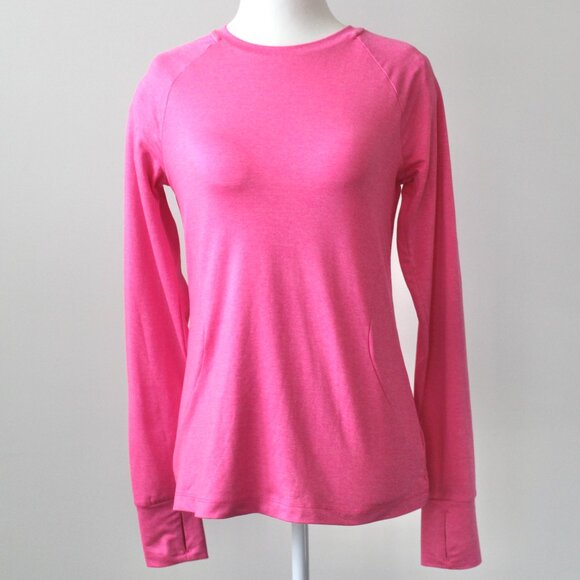 Athletic Works Neon Pink Fitted Moisture-Wicking Exercise Shirt Small - Picture 1 of 7